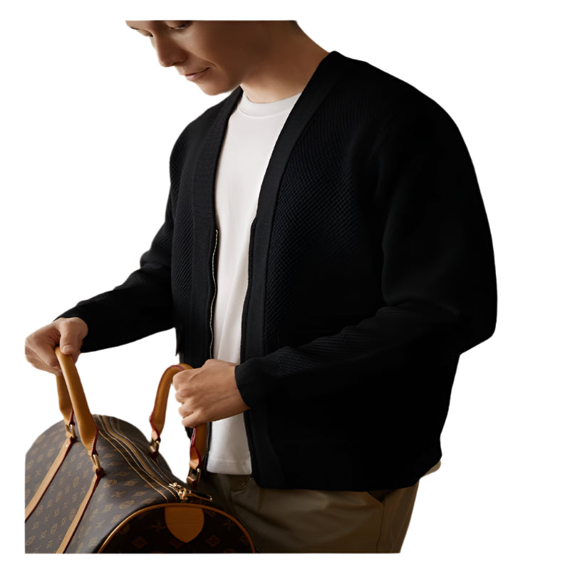 High - Grade V - Neck Knitted Sweater Cardigan Coat For Men - Weriion