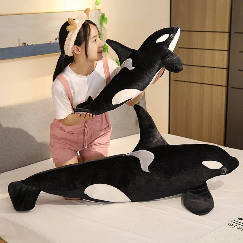 Killer Whale Orca Stuffed Marine Animal Plush Toy Pillow - Weriion