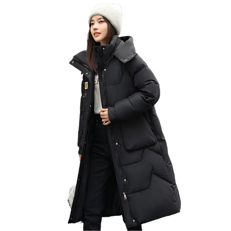 Long Hooded Women's Padded Winter Jacket - Weriion