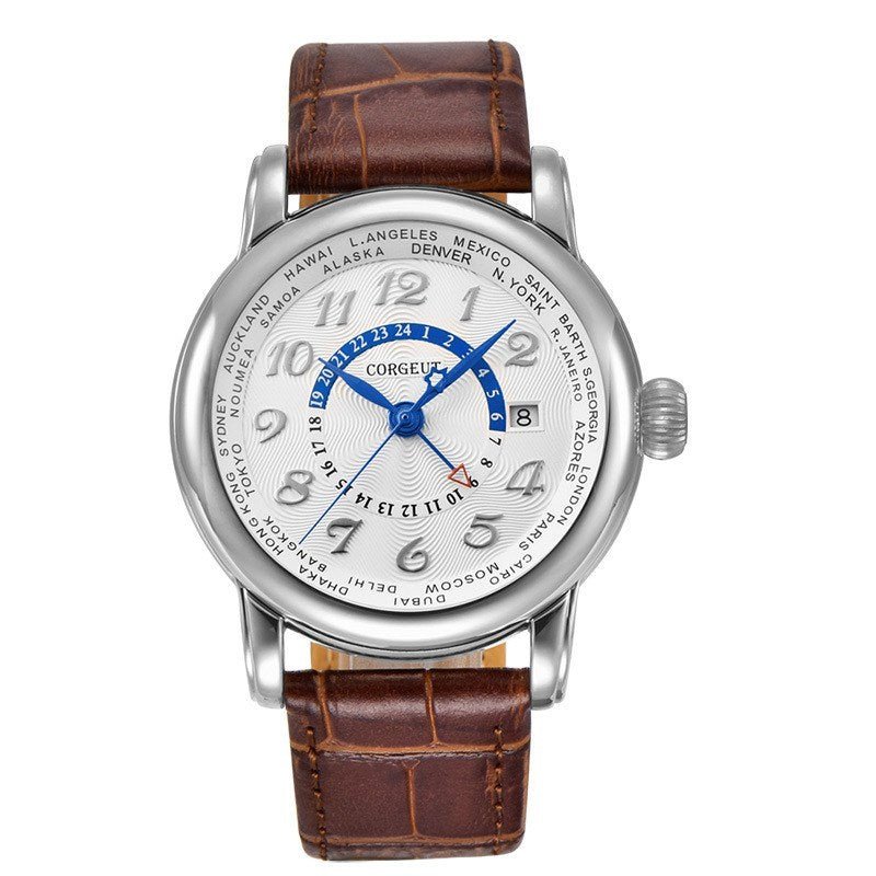 Men's Automatic Mechanical Leather Strap Watches - Weriion