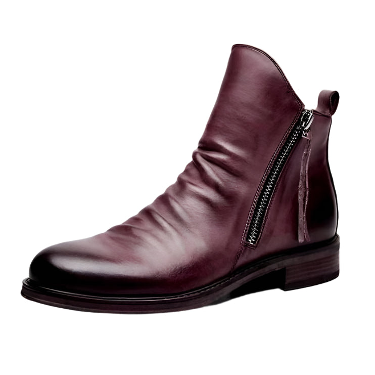 Men's Casual PU Leather Chelsea Boots Shoes - Weriion