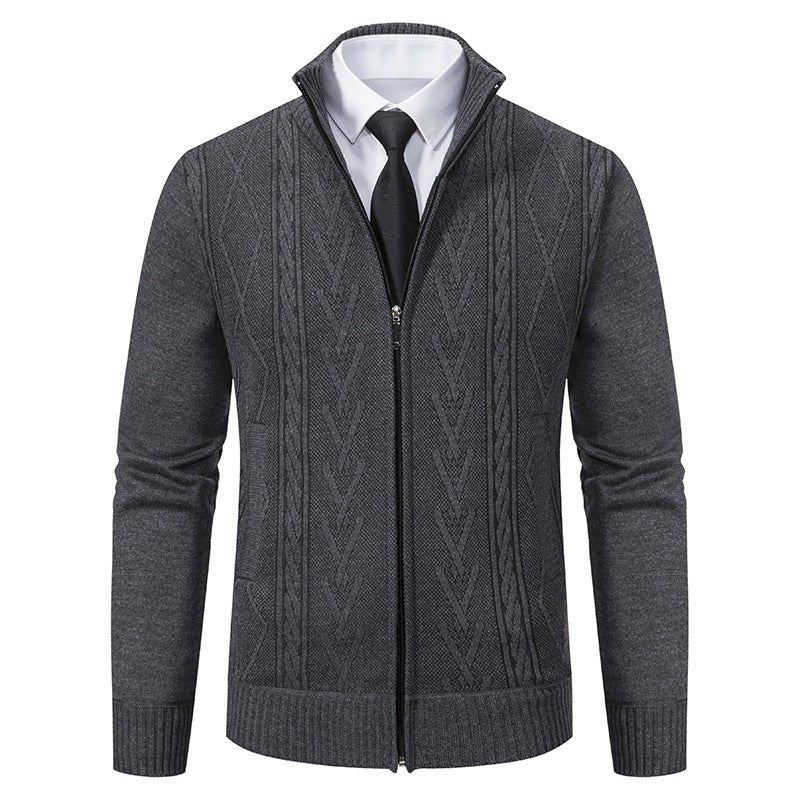 Men's Casual Stand Collar Sweater - Weriion