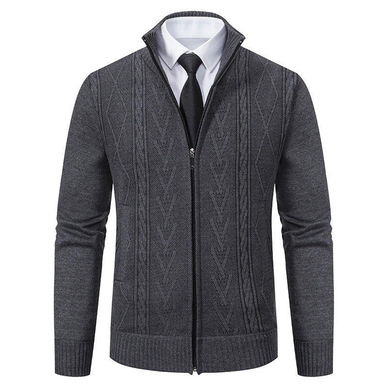 Men's Casual Stand Collar Sweater - Weriion