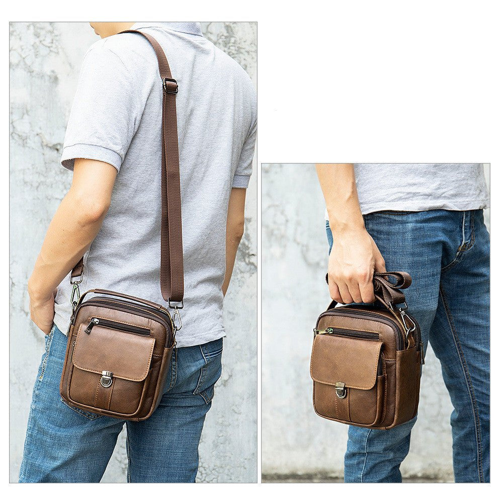 Men's Crossbody Leather Shoulder Bags - Weriion