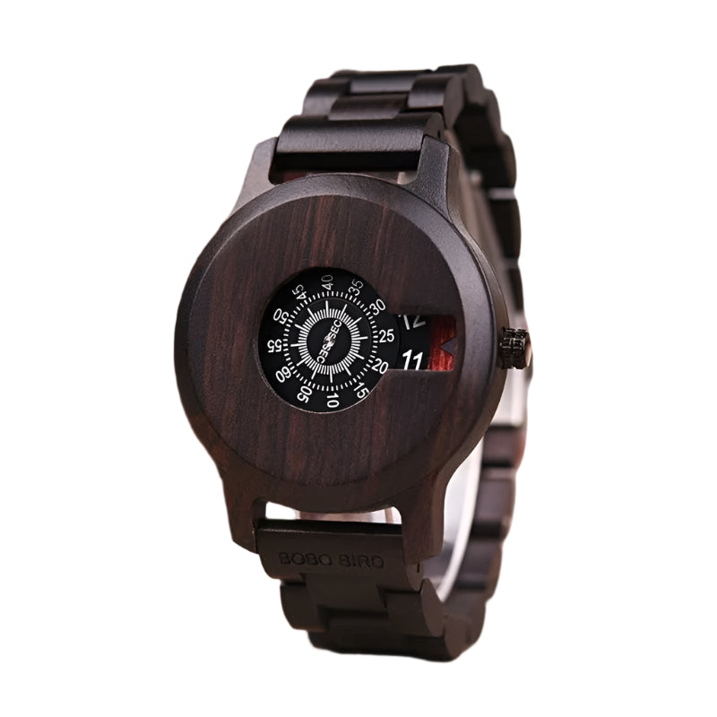 Men's Digital Bamboo Wood Watch - Weriion