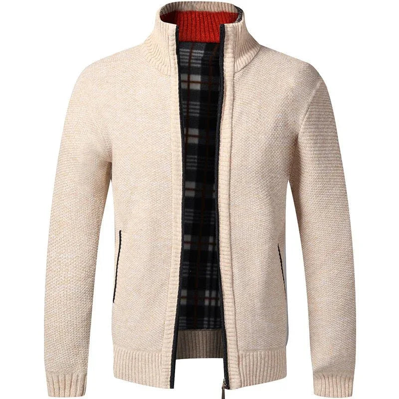 Men's Fleece Cardigan Sweater - Weriion