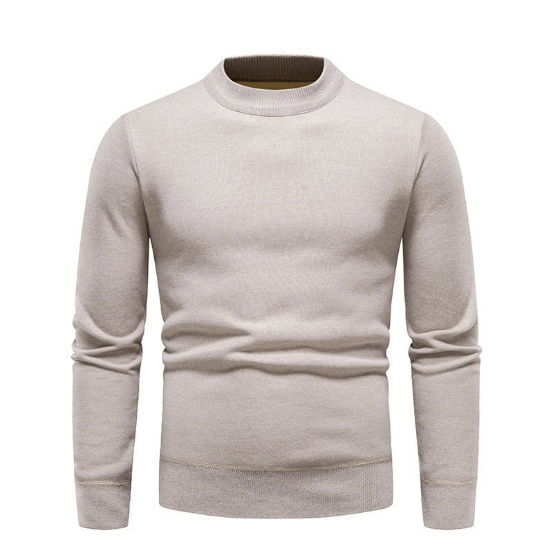 Men's Fleece - Lined Thick Round Neck Sweater - Weriion