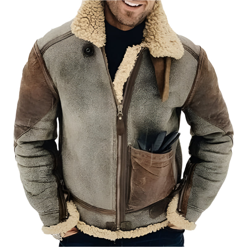 Men's Padded Warm Wool Winter Jacket - Weriion