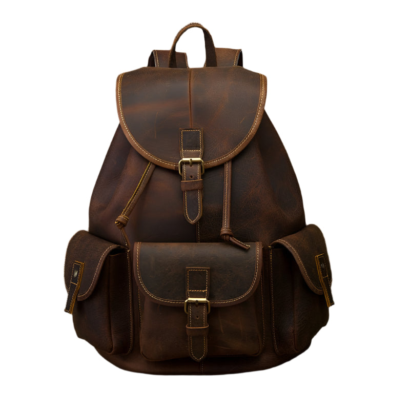Men's Retro Large Capacity Backpack - Weriion