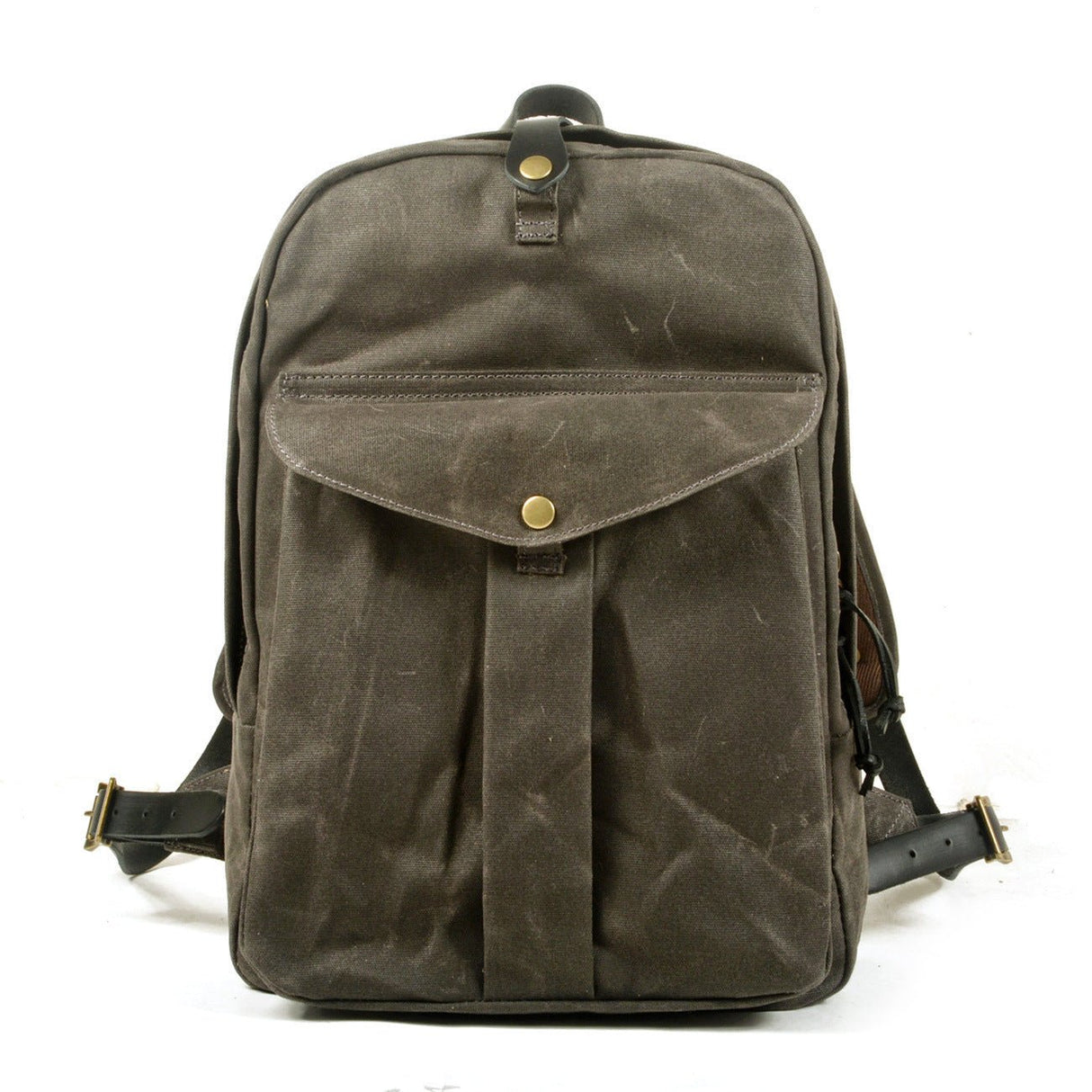 Men's Retro Outdoor Large Capacity Canvas Backpack - Weriion
