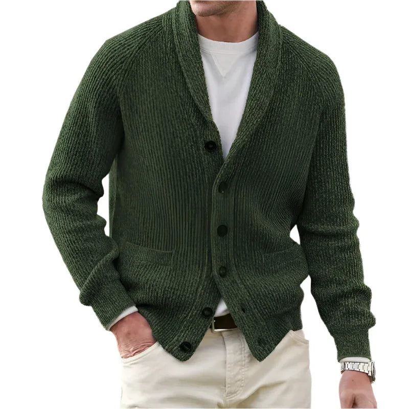 Men's Simple Thickening Cardigan Sweaters - Weriion