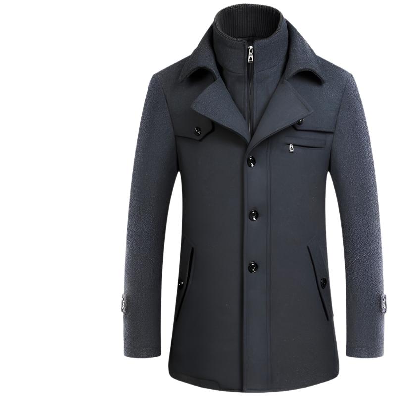 Men's Slim Fit Winter & Autumn Wool Coat - Weriion