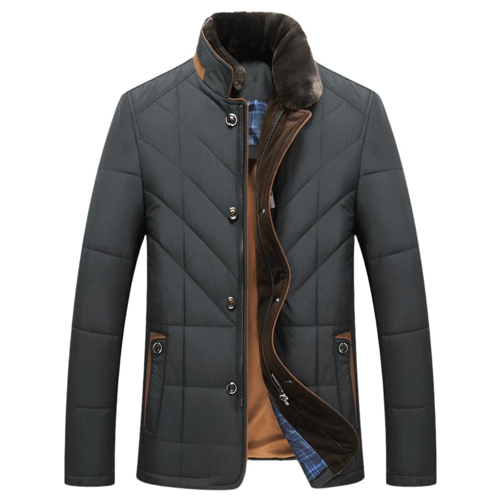 Men's Stand - Up Collar Padded Winter Autumn Jacket - Weriion