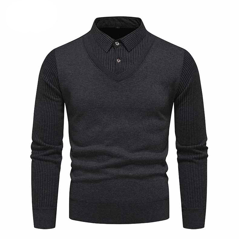 Men's Undershirt Slim Fit Fleece - Lined Two Pieces Sweaters - Weriion