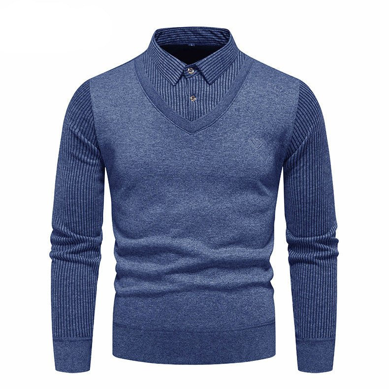 Men's Undershirt Slim Fit Fleece - Lined Two Pieces Sweaters - Weriion