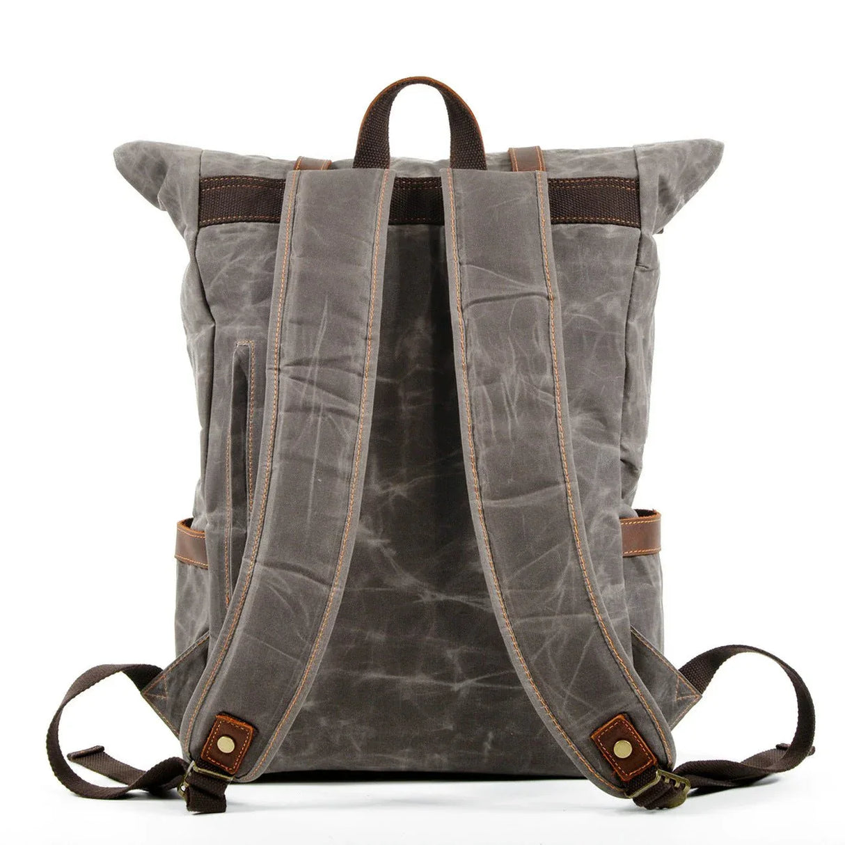 Men's Vintage Canvas & Leather Backpacks - Weriion