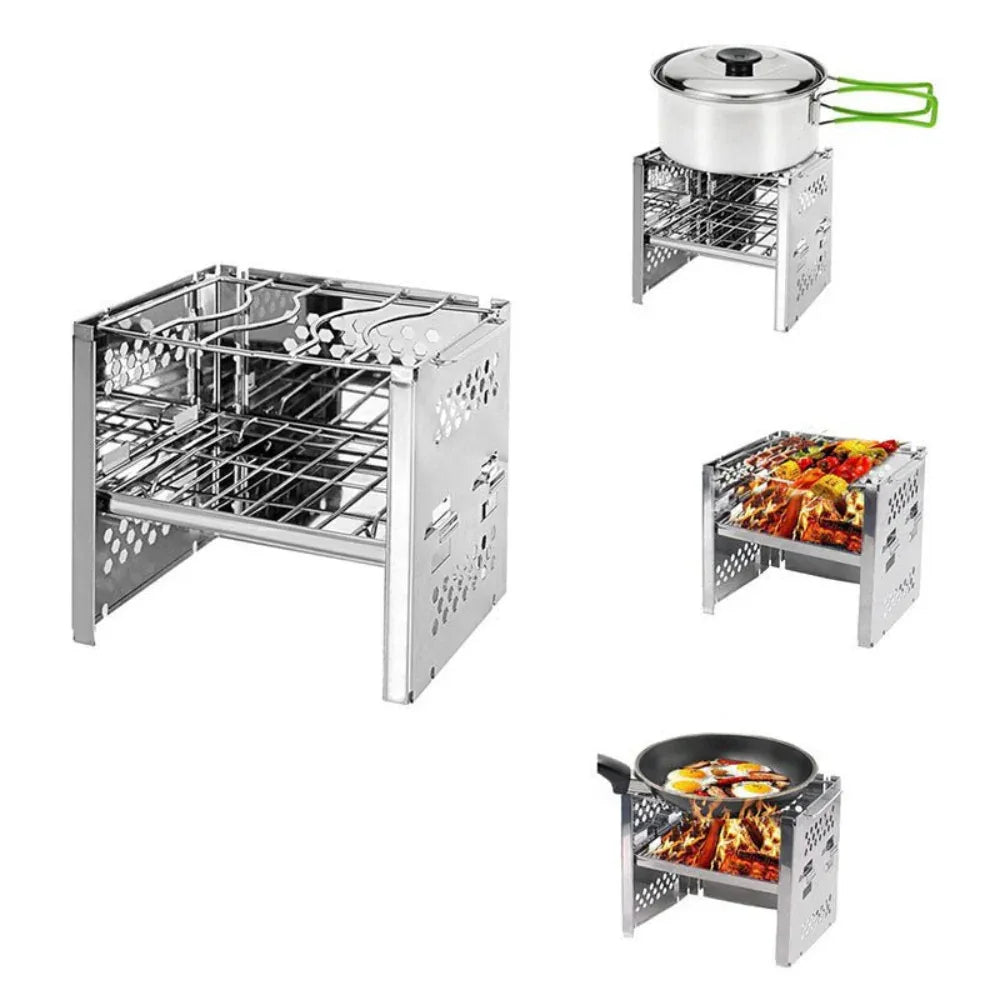 Mini Outdoor Camping Firewood Stove - Weriion