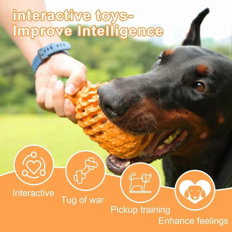 Pineapple Dog Chew Toys For Large & Agressive Dog Breeds - Weriion