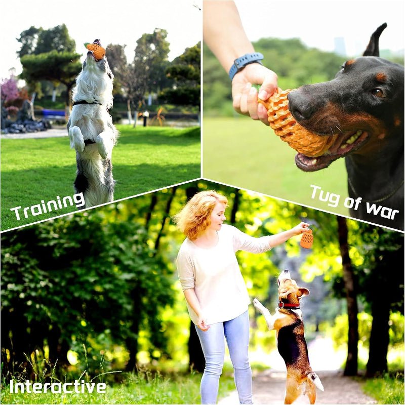 Pineapple Dog Chew Toys For Large & Agressive Dog Breeds - Weriion