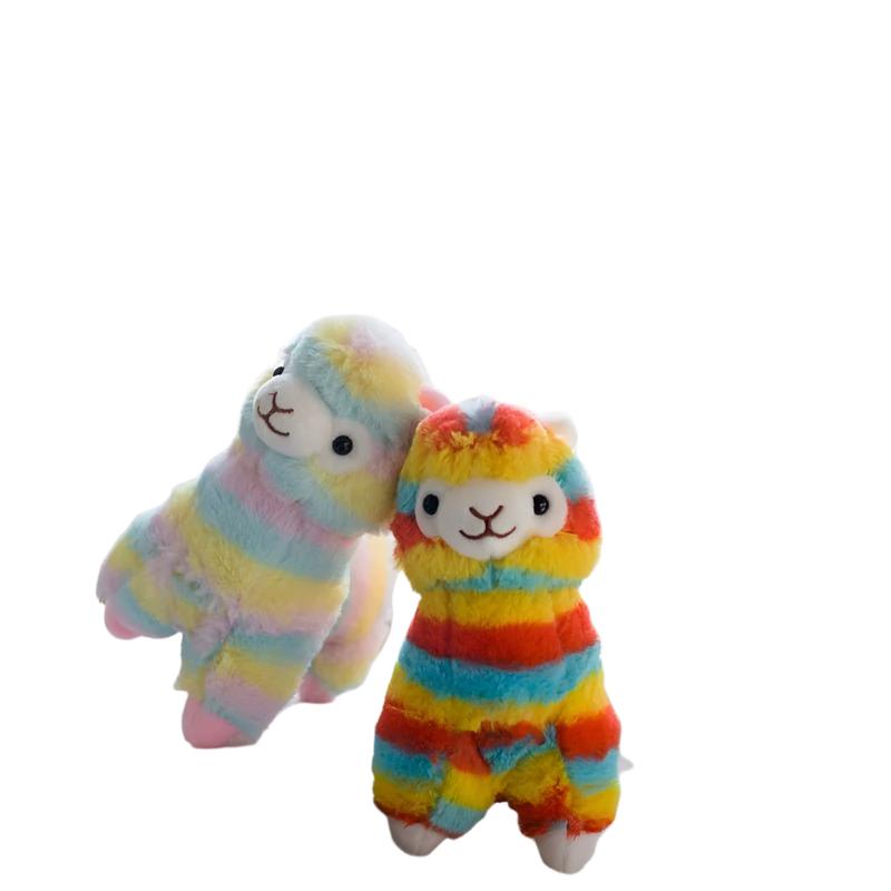 Rainbow Stuffed Animals Alpaca Doll Plush Toys - Weriion