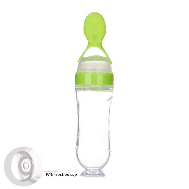 Safe Newborn Baby Toddler Spoon Feeding Milk Bottle - Weriion