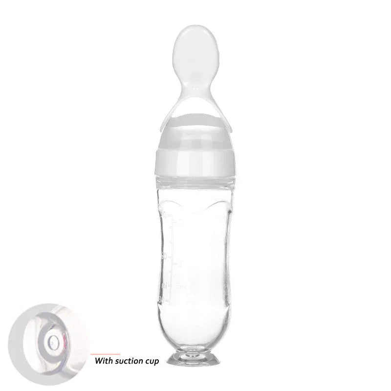 Safe Newborn Baby Toddler Spoon Feeding Milk Bottle - Weriion