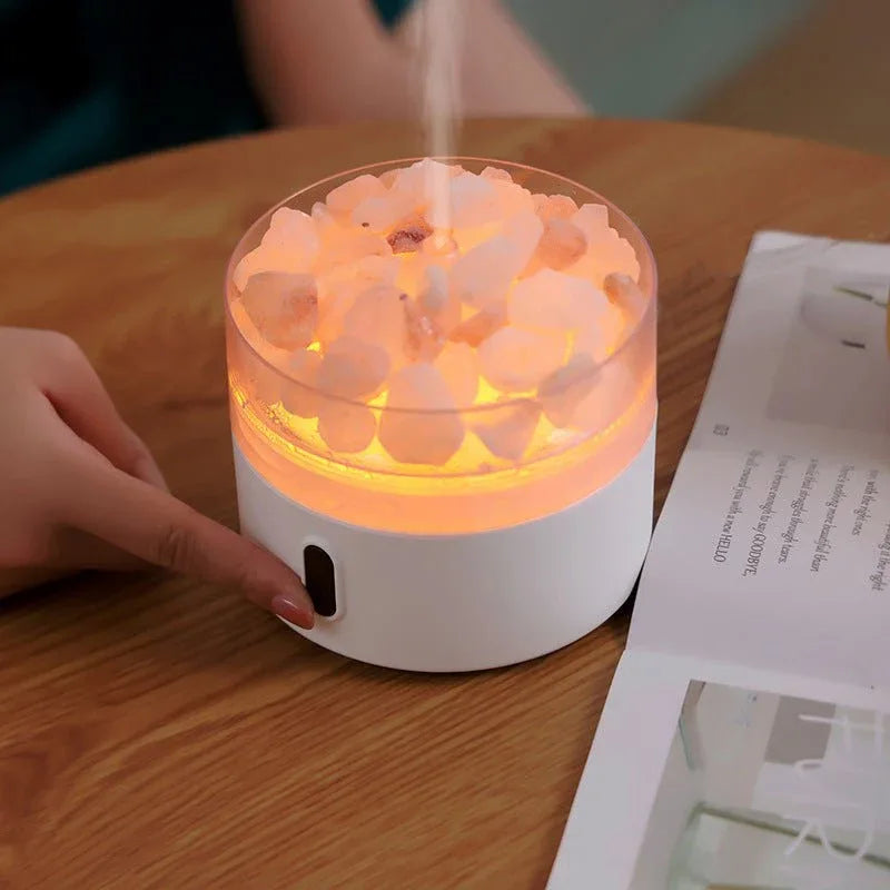 Salt Stone Lamp Essential Oil Aroma Diffuser Air Humidifier - Weriion
