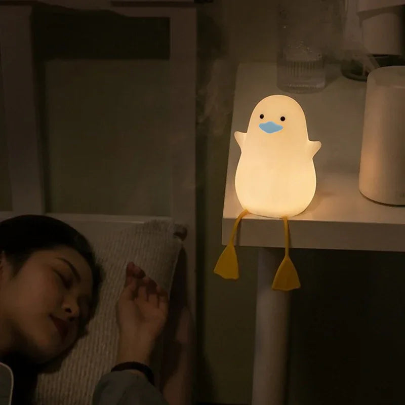 Seagull Silicone Night Light Soothing Animal Lamp For Kids Baby Adults - Weriion