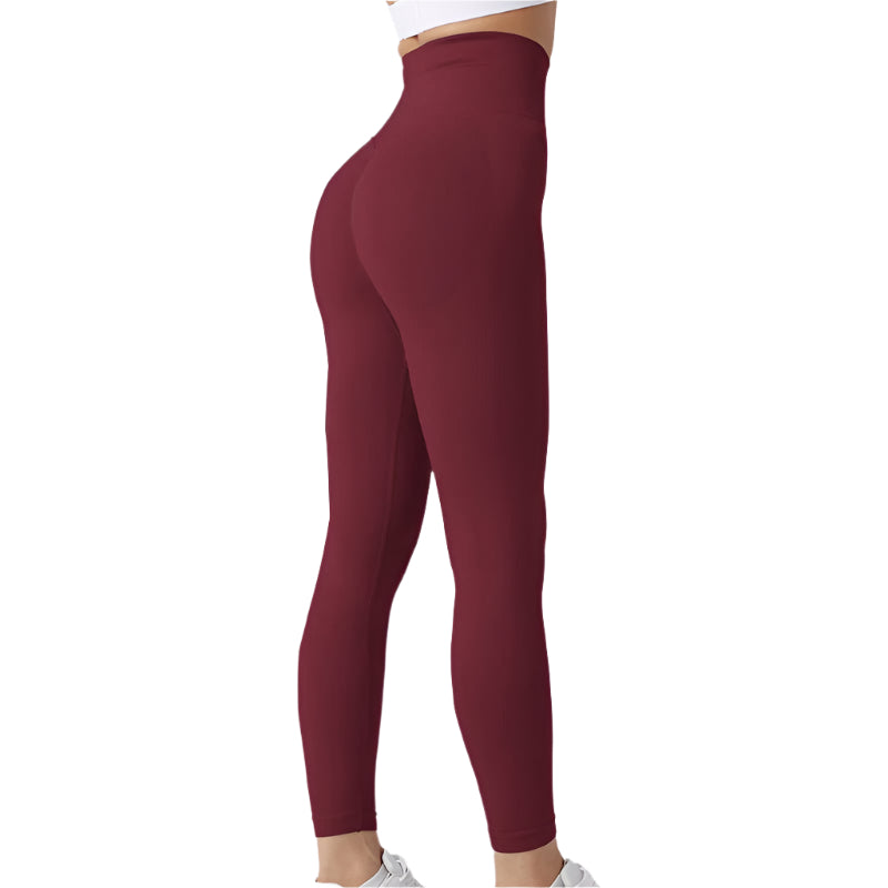 Seamless Leggings Yoga Pants Tummy Control Workout Running Tights For Women - Weriion