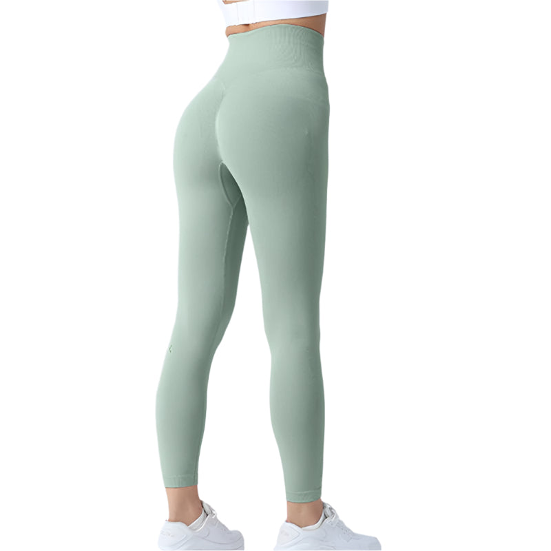 Seamless Leggings Yoga Pants Tummy Control Workout Running Tights For Women - Weriion