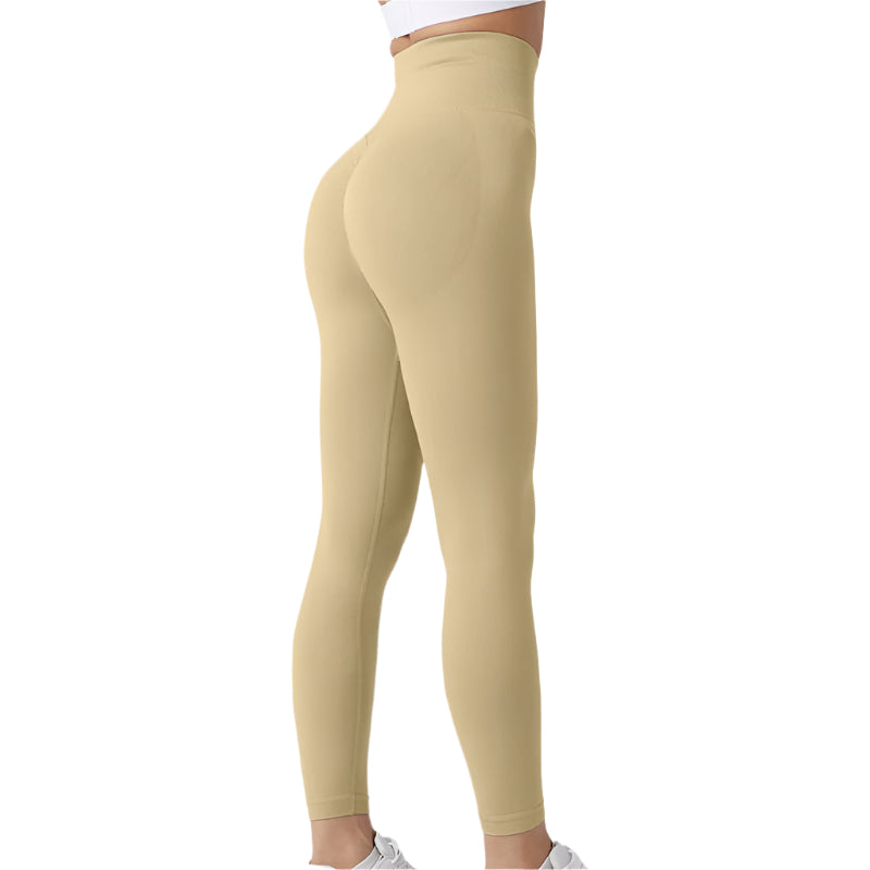 Seamless Leggings Yoga Pants Tummy Control Workout Running Tights For Women - Weriion