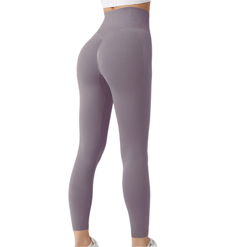 Seamless Leggings Yoga Pants Tummy Control Workout Running Tights For Women - Weriion