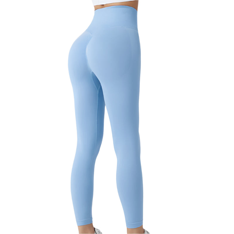 Seamless Leggings Yoga Pants Tummy Control Workout Running Tights For Women - Weriion