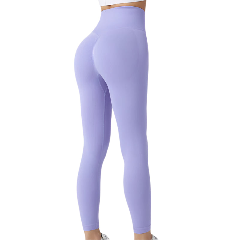 Seamless Leggings Yoga Pants Tummy Control Workout Running Tights For Women - Weriion