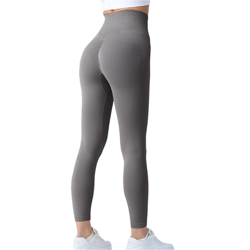 Seamless Leggings Yoga Pants Tummy Control Workout Running Tights For Women - Weriion