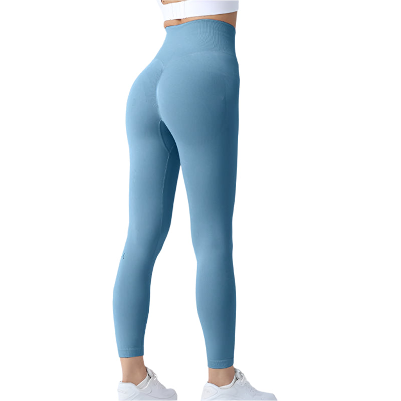 Seamless Leggings Yoga Pants Tummy Control Workout Running Tights For Women - Weriion