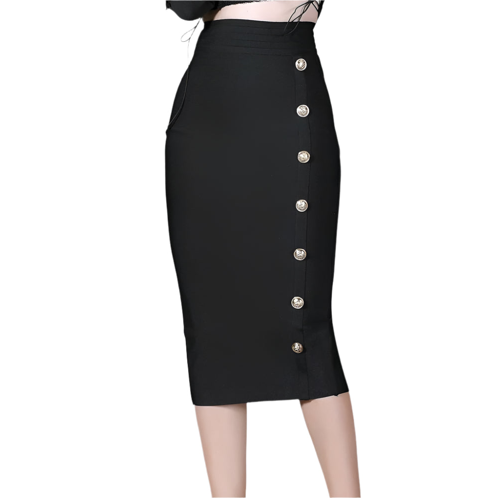 Slim Fit Bandage Temperament All - Match Hip Skirt - Weriion