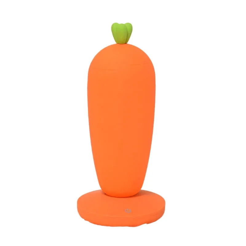 Small Table Night Lamp Creative Cartoon Carrot USB Rechargeable Desk Lamp - Weriion