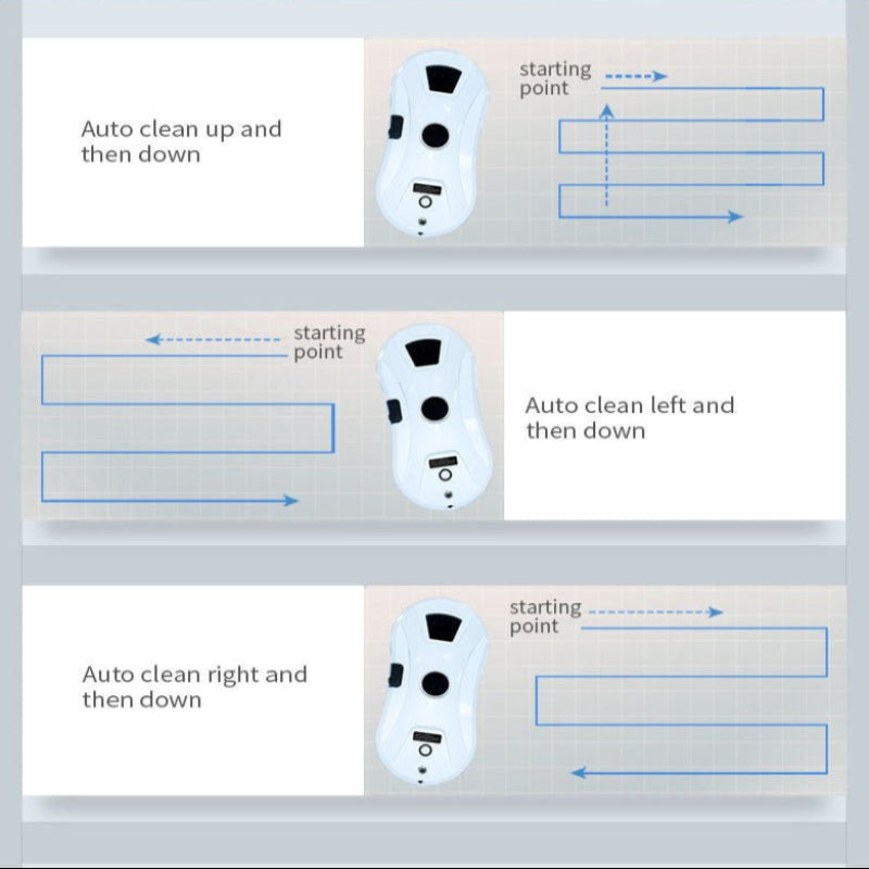Smart Automatic Window Cleaning Robot With Water Spray - Weriion