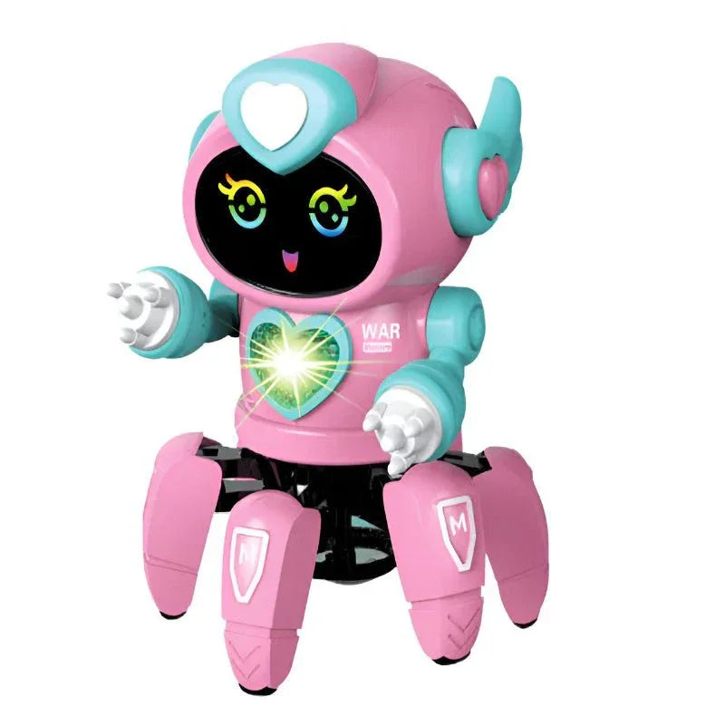 Smart Electronic Six - Claw Dancing LED Music Robot Toys For Kids Children Birthday Gift - Weriion