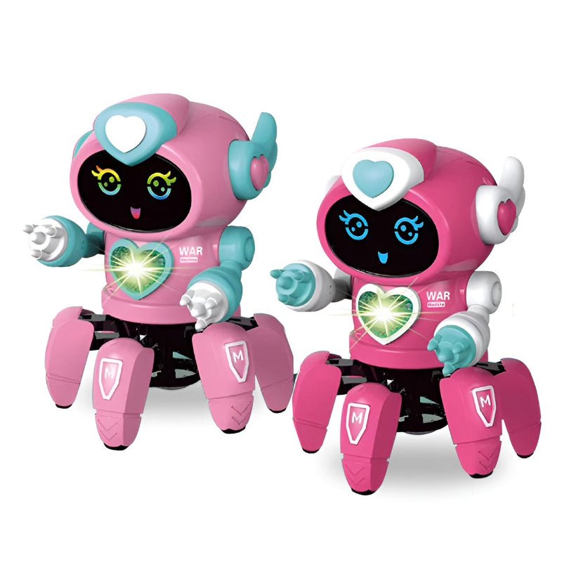 Smart Electronic Six - Claw Dancing LED Music Robot Toys For Kids Children Birthday Gift - Weriion