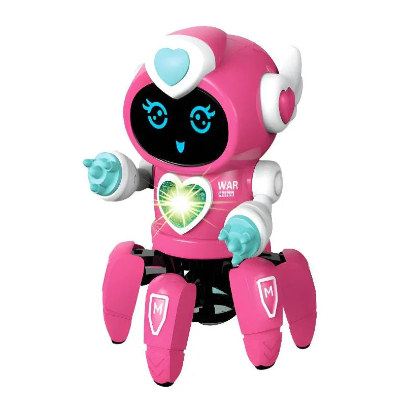 Smart Electronic Six - Claw Dancing LED Music Robot Toys For Kids Children Birthday Gift - Weriion
