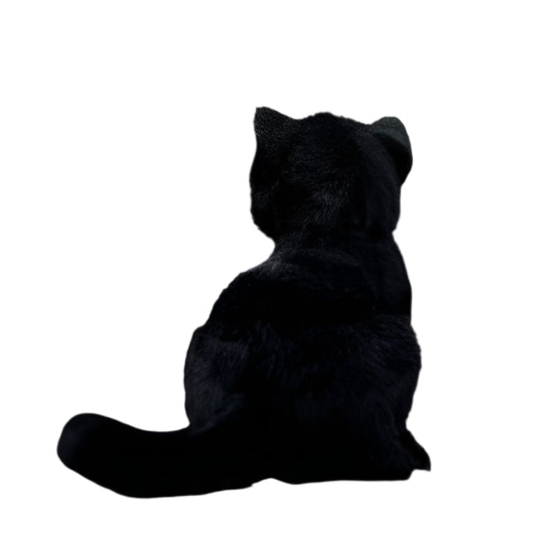 Soft Black Garden Cat Plush Toy - Weriion