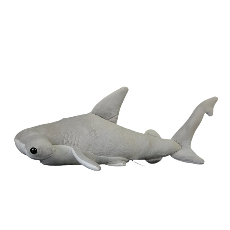 Soft Gray Marine Stuffed Hammerhead Shark Animal Plush Toy - Weriion