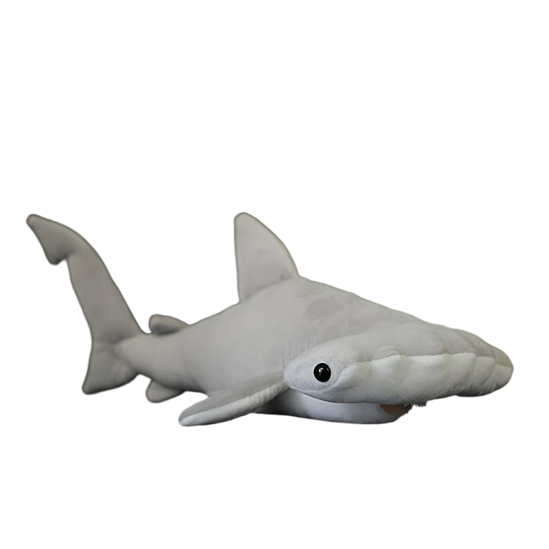 Soft Gray Marine Stuffed Hammerhead Shark Animal Plush Toy - Weriion