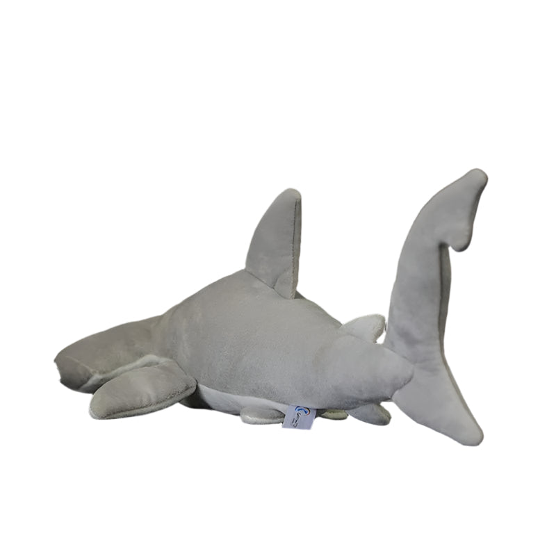 Soft Gray Marine Stuffed Hammerhead Shark Animal Plush Toy - Weriion