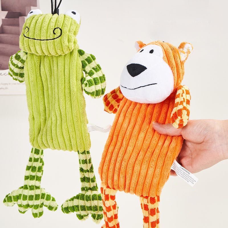 Squeaker Grinding Teeth Plush Toys For Aggressive Chewers - Weriion