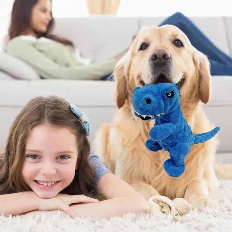 Squeaky Grunting Durable Dinosaur Dog Puppy Chew Toys For Training - Weriion