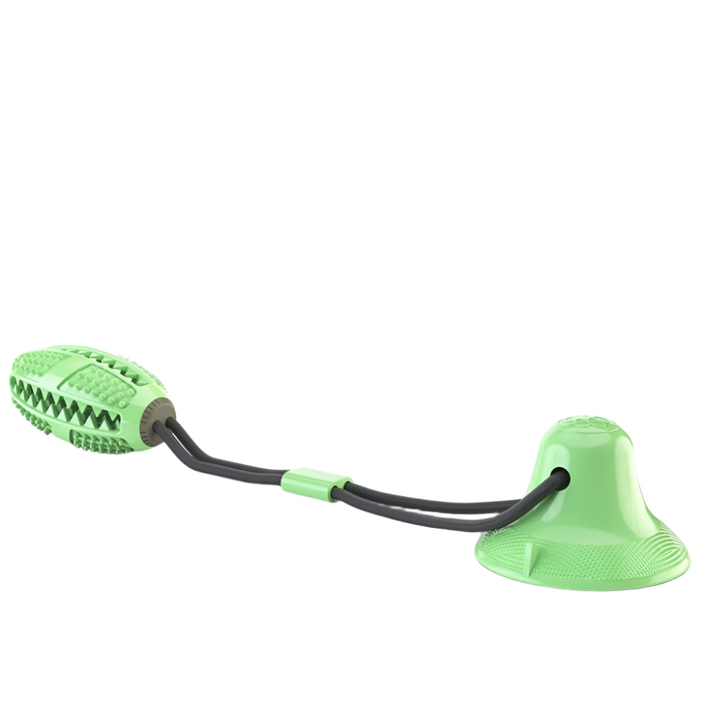 Sucker Drawstring Pet Food Dispensing Dog Ball Chew Toys - Weriion
