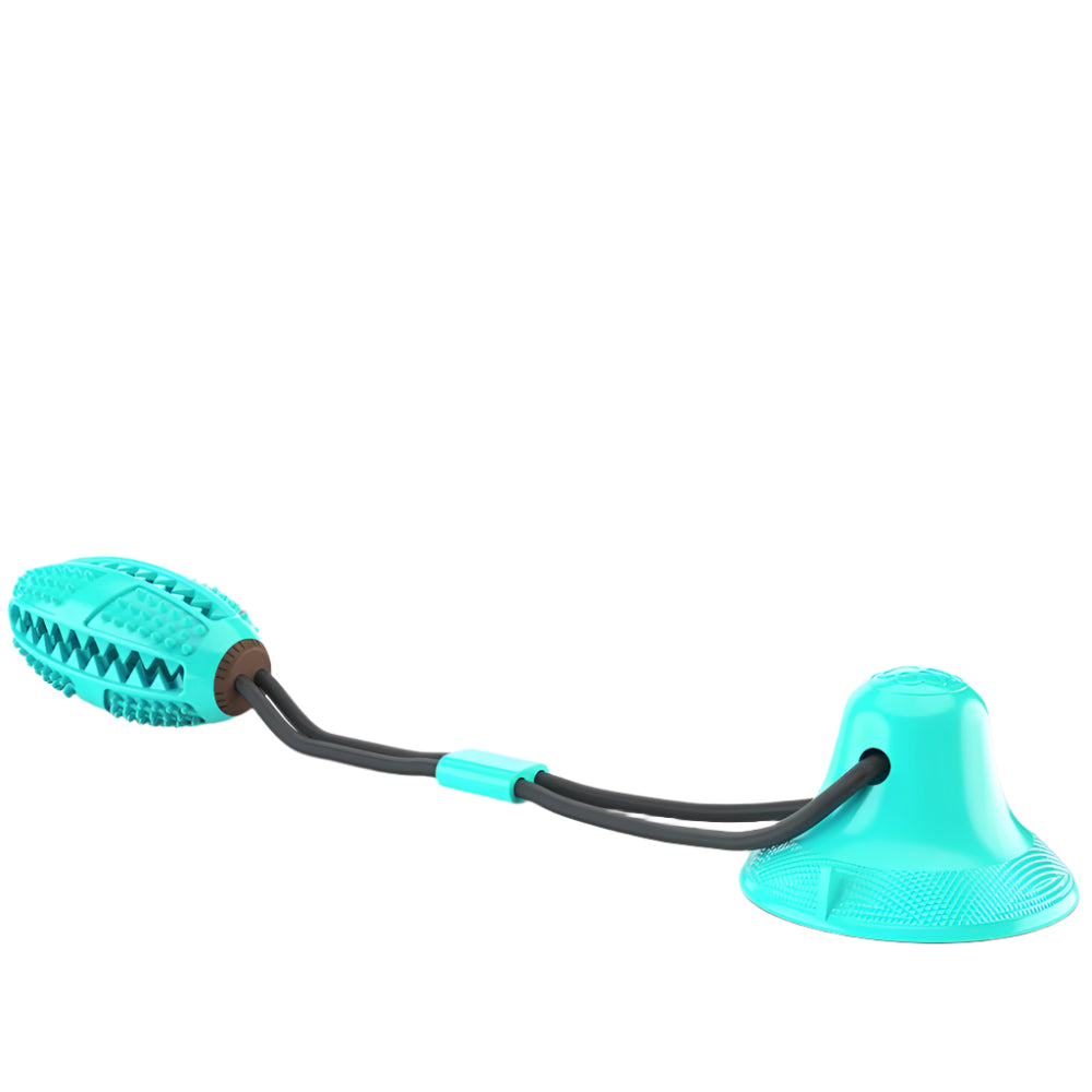 Sucker Drawstring Pet Food Dispensing Dog Ball Chew Toys - Weriion